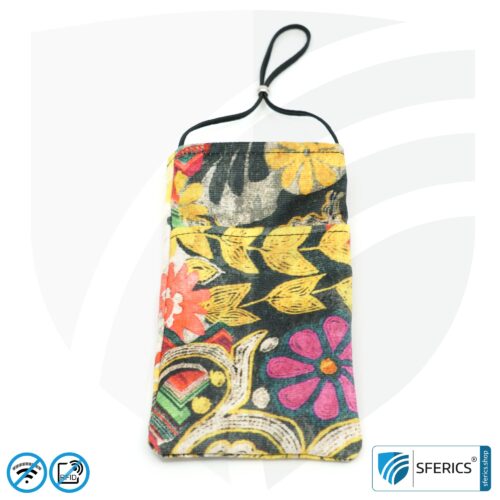 Cell phone case eWall for the smartphone | Unique in design COLOR.DREAM | anti electrosmog incl. 5G | 3in1 protection incl. RFID blocker | cell phone case for iPhone, Android, ... | XXL