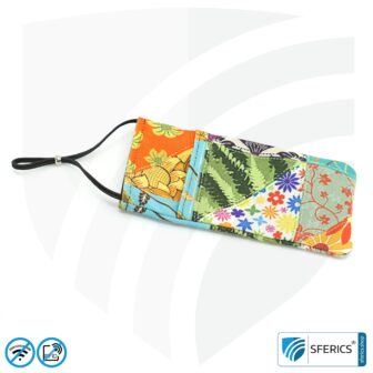Cell phone case eWall for the smartphone | Unique in design FLOWERPOWER | anti electrosmog incl. 5G | 3in1 protection incl. RFID blocker | cell phone case for iPhone, Android, ... | XL