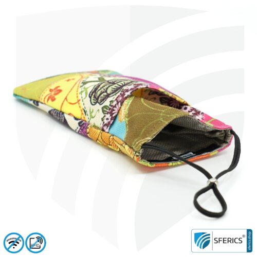 Cell phone case eWall for the smartphone | Unique in design FLOWERPOWER | anti electrosmog incl. 5G | 3in1 protection incl. RFID blocker | cell phone case for iPhone, Android, ... | XL