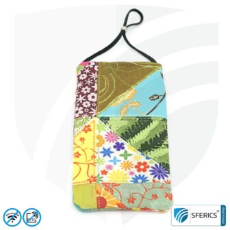 Cell phone case eWall for the smartphone | Unique in design FLOWERPOWER | anti electrosmog incl. 5G | 3in1 protection incl. RFID blocker | cell phone case for iPhone, Android, ... | XL
