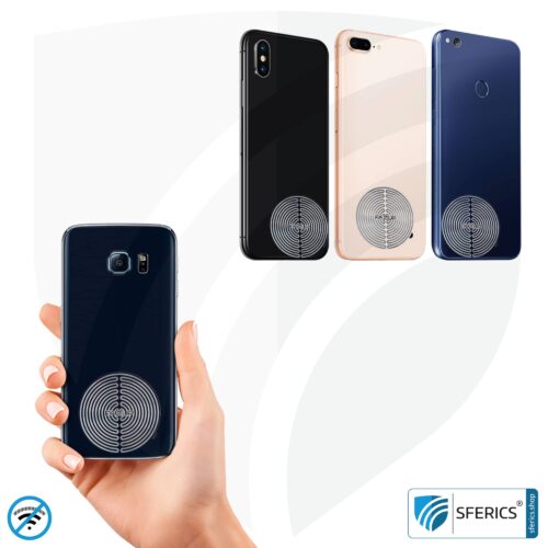 FAZUP antenna patch | SILVER | innovative technology against electrosmog | protects against unnecessarily high radiation from your own mobile phone | no esotericism or harmonization. reduction is measurable!