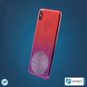 FAZUP antenna patch | SILVER | innovative technology against electrosmog | protects against unnecessarily high radiation from your own mobile phone | no esotericism or harmonization. reduction is measurable!