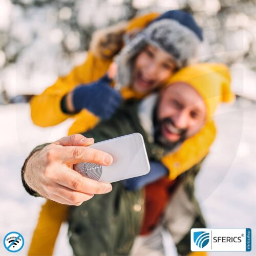 FAZUP antenna patch | SILVER | innovative technology against electrosmog | protects against unnecessarily high radiation from your own mobile phone | no esotericism or harmonization. reduction is measurable!