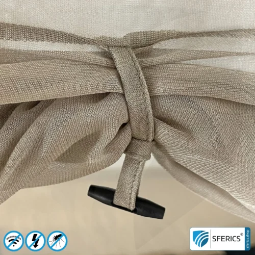 Shielding Tent SAFECAVE | anti electrosmog full protection | mobile radiation protection against WIFI, cell phone, LTE, 5G, ... with efficiency over 99.99% (42 dB) | free-standing, without ceiling suspension | groundable LF