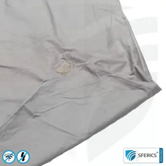Shielding sleeping bag Electrosmog PRO | mobile radiation protection against WIFI, cell phone, LTE, 5G, ... with efficiency over 99,99% (42 dB) | LF groundable 26 Shielding sleeping bag Electrosmog PRO | mobile radiation protection against WIFI, cell phone, LTE, 5G, ... with efficiency over 99.99% (42 dB) | free-standing, without ceiling suspension | LF groundable