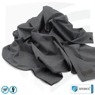 Shielding blanket | mobile radiation protection against WIFI, cell phone, LTE, 5G, ... with efficiency over 99,99% (42 dB) | LF groundable 13 Shielding blanket | | mobile radiation protection against WIFI, cell phone, LTE, 5G, ... with efficiency over 99.99% (42 dB) | LF groundable