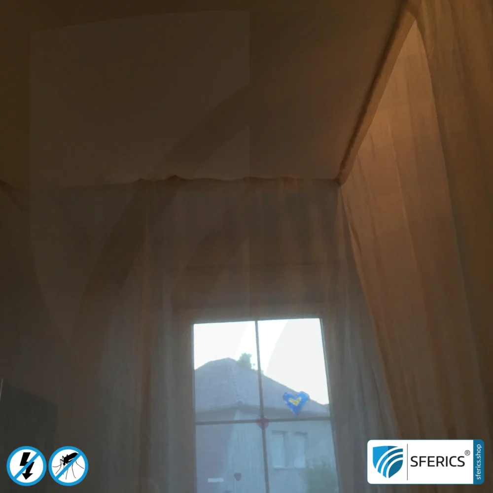 Shielding canopy electrosmog RF | SINGLE BED | Shielding radio up to 99.99 % (40 dB). Effective against mobile phone radiation, WIFI, etc.