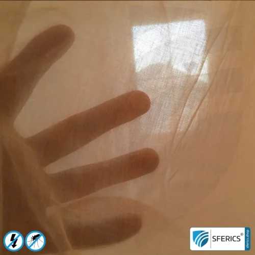 Shielding canopy electrosmog RF | SINGLE BED | Shielding radio up to 99.99 % (40 dB). Effective against mobile phone radiation, WIFI, etc.