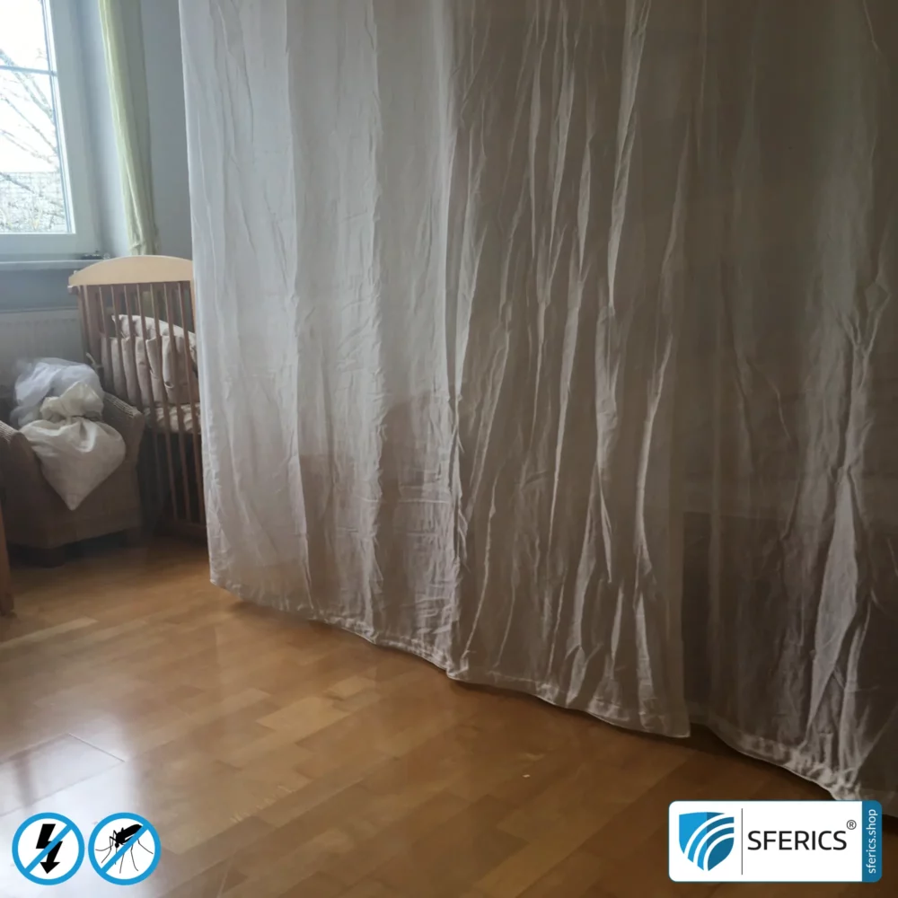 Shielding canopy electrosmog RF | DOUBLE BED or GRAND KING SIZE | Shielding radio up to 99.99 % (40 dB). Effective against mobile phone radiation, WIFI, etc.