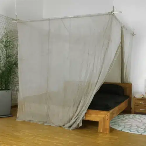 Shielding canopy Electrosmog PRO | DOUBLE BED resp. GRAND KING SIZE | Shielding RF radiation ober 99.99% (48 dB). Groundable. Effective against 5G! Feedimage.