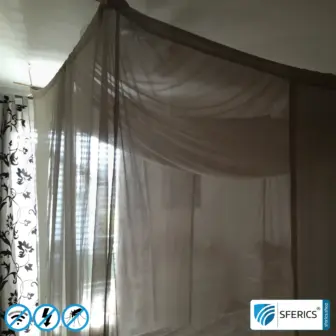 TESTING! Rent shielding canopy electrosmog ULTRA risk-free for 14 days | Choose from 3 all-inclusive sets | Shielding EMF over 99,99% (48 dB) | Groundable LF | Effective against 5G! 20 Canopy Electrosmog PRO Practice Image