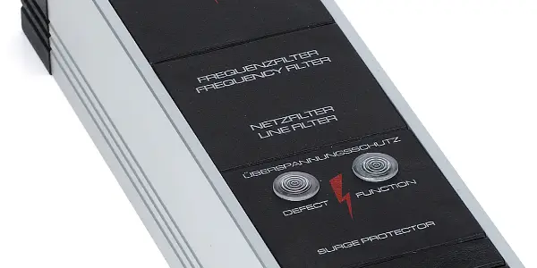 Powerline filter for groundable canopy, tent and sleeping bag | shielding range from 2 to 80 MHz | attenuation of Powerline (PLC / DLAN) frequencies from the grounding cable.