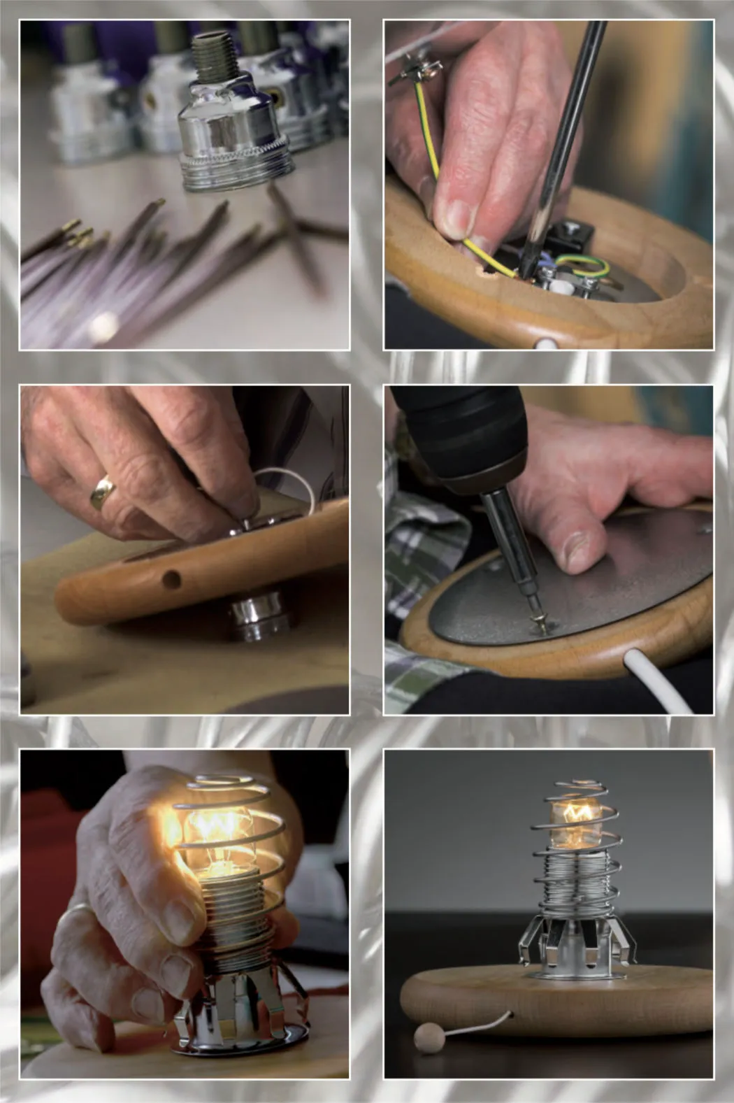 Shielded lamp base | for salt crystal lights and suitable lampshades | E14 socket