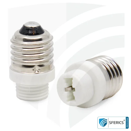 Universal adapter bulbs | G9 bulbs on E27 base