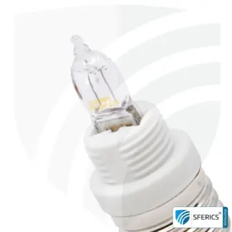 Universal adapter bulbs | G9 bulbs on E27 socket 10 Universal adapter bulbs | G9 bulbs on E27 base
