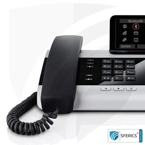GIGASET DX800A phone, wired | low-radiation thanks to ECO DECT+ | analogue, digital, VoIP (SIP) | with answering machine