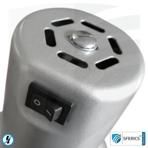 Shielded lamp in the design SILVER | desk lamp for the bright workplace or as an ingenious work lamp | E27 socket