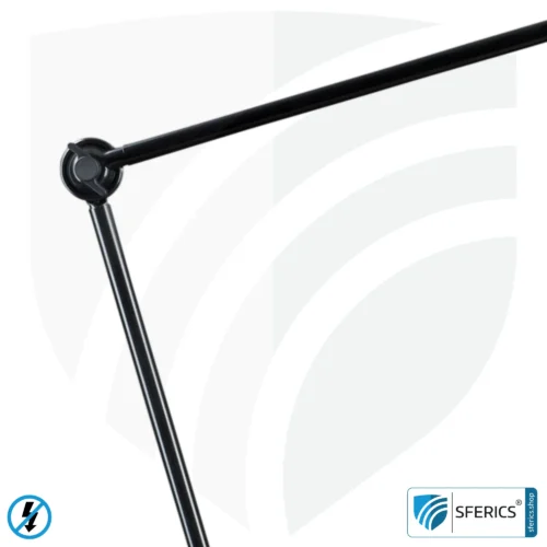 Shielded lamp in the design BLACK | desk lamp for the bright workplace or as an ingenious work lamp | E27 socket