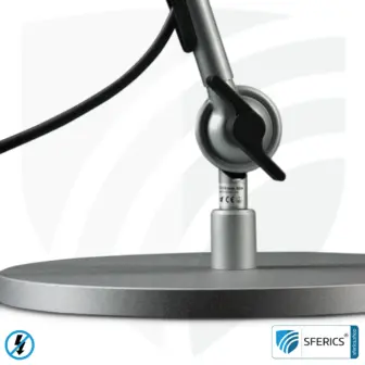 Shielded lamp LONDON in the design SILVER | desk lamp for the bright workplace or as an ingenious work lamp | E27 socket 28 Shielded lamp in the design SILVER | desk lamp for the bright workplace or as an ingenious work lamp | E27 socket