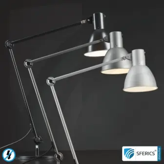 Shielded lamp LONDON in the design BLACK | desk lamp for the bright workplace or as an ingenious work lamp | E27 21 Shielded lamp | desk lamp for the bright workplace or as an ingenious work lamp | E27 socket