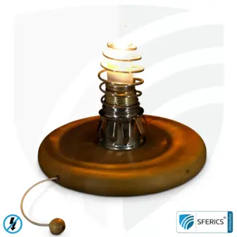 Shielded lamp base with salt crystal | Lamp base for salt crystal lights and suitable lampshades | E14 socket 8 Shielded lamp base | for salt crystal lights and suitable lampshades | E14 socket
