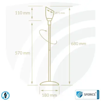 Shielded light shower | table lamp for the desk | reflector glass made from handmade opal glass | E14 socket 9 Shielded light shower | table lamp for the desk | reflector glass made from handmade opal glass | E14 socket