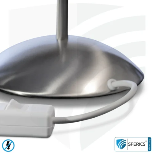 Shielded light shower | table lamp for the desk | reflector glass made from handmade opal glass | E14 socket