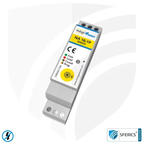 Master / Demand switch NA 16-1P RADIO with dual operating mode | master switch set-up | building biological radio technology according to EnOcean standard | LED control lamp included