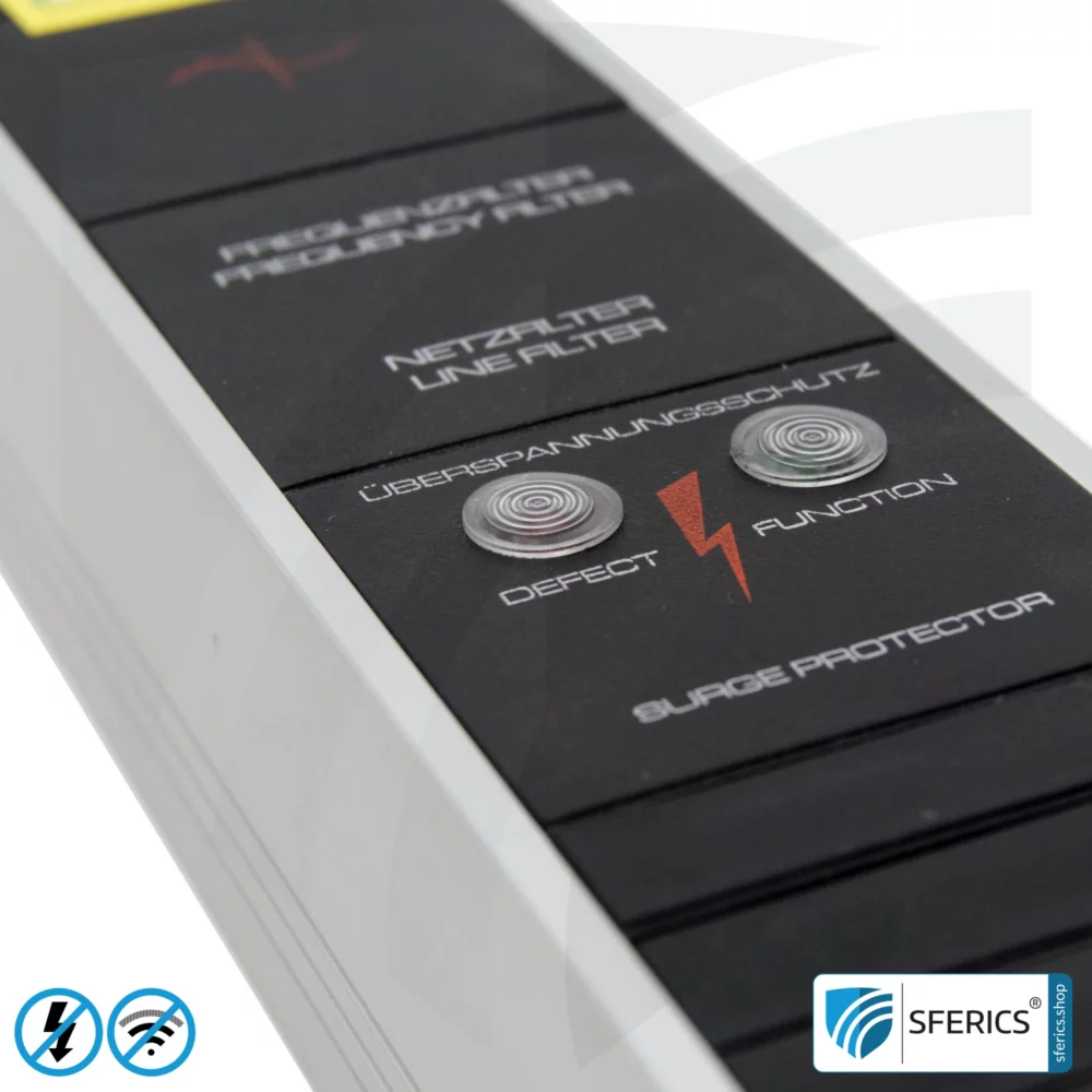 Powerline filter for groundable canopy, tent and sleeping bag | shielding range from 2 to 68 MHz | attenuation of Powerline (PLC / DLAN) frequencies from the grounding cable