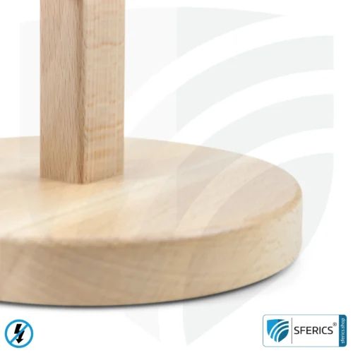 Shielded table lamp made of beechwood | Conical shape | NATURAL lampshade | made of Chintz, a cotton fabric in linen weave | E27 socket 7 Shielded table lamp made of beech wood | lampshade NATURE | Chintz, a cotton fabric with a linen weave | E27 socket