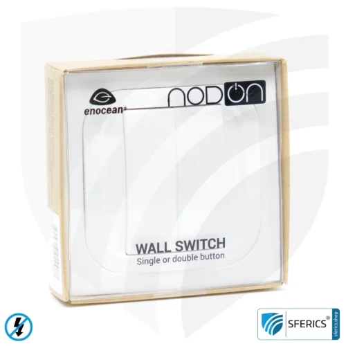 Wall transmitter TX-NA16-WAND | 2-channel remote control | master switch set-up | building biology save radio technology according to EnOcean standard