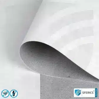 Product samples shielding materials | up to 3 material samples for free 7 Premium shielding wallpaper ECO P120 | intermediate wallpaper | HF shielding against electrosmog up to 120 dB | 53 cm width. High effective against 5G!