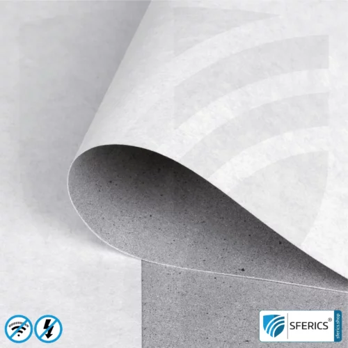 Premium shielding wallpaper ECO P120 | intermediate wallpaper | HF shielding against electrosmog up to 120 dB | TÜV-SÜD tested | 53 cm width. High effective against 5G!