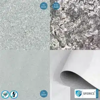 Premium shielding wallpaper ECO P120 | intermediate wallpaper | HF shielding against electrosmog up to 120 dB | TÜV-SÜD tested | 53 cm width. High effective against 5G! 6 Premium shielding wallpaper ECO P120 | intermediate wallpaper | HF shielding against electrosmog up to 120 dB | 53 cm width. High effective against 5G!