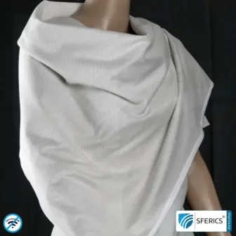 ANTIWAVE shielding cloak to hang around | also suitable as a high quality baby blanket | Protection against electrosmog HF with efficiency up to 99,9 % (cell phone, WIFI, LTE) | 5G ready! 8 ANTIWAVE shielding cloak to wear around the neck | Protection against electrosmog HF with efficiency over 99,9 % (cell phone, WIFI, LTE) | 5G ready!