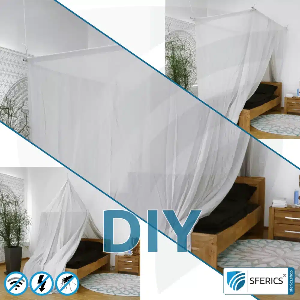 Shielding canopy Electrosmog PRO light | DIY for the EMF professional | Shielding EMF up to 99.99% (42 dB at 1 GHz) | groundable