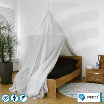 Shielding canopy Electrosmog PRO | DIY for the EMF professional | Shielding EMF up to 99,99% (42 dB at 1 GHz) | Groundable LF 12 Shielding canopy Electrosmog PRO light | pyramid | EMF shielding up to 99.99% (42 dB). Groundable. Effective against 5G!