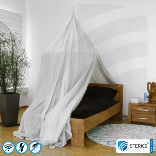 Shielding canopy Electrosmog PRO light | pyramid | EMF shielding up to 99.99% (42 dB). Groundable. Effective against 5G!