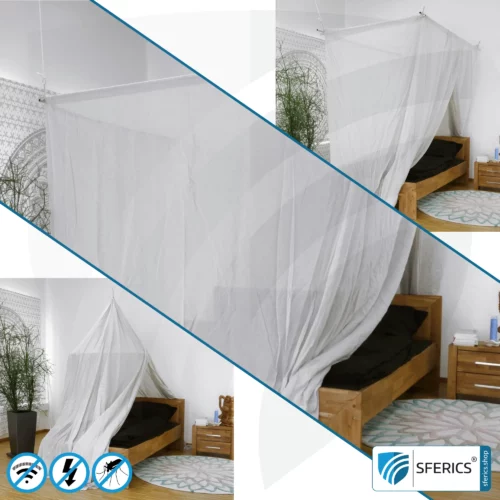 Shielding canopy Electrosmog PRO | 3 variants | Shielding EMF up to 99,99% (42 dB) | Groundable LF | Effective against 5G!