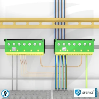 EPB QS labeling for functional equipotential bonding in the set | quality assurance labeling, EPB adhesive labels, flyers