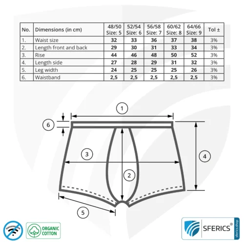 Shielding ANTIWAVE shorts for men | Protection up to 30 dB against HF electrosmog (mobile phone, WIFI, LTE) | Ideal for electrosensitive people
