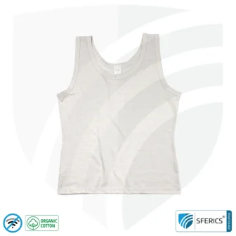 Shielding ANTIWAVE tank-top for women | Protection up to 30 dB against HF electrosmog (mobile phone, WIFI, LTE) | Ideal for electrosensitive people