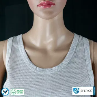Shielding ANTIWAVE tank-top for women | Protection up to 30 dB against HF electrosmog (mobile phone, WIFI, LTE) | Ideal for electrosensitive people 14 Shielding ANTIWAVE tank-top for women | Protection up to 30 dB against HF electrosmog (mobile phone, WIFI, LTE) | Ideal for electrosensitive people