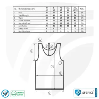 Shielding ANTIWAVE tank-top for men | Protection up to 30 dB against HF electrosmog (mobile phone, WIFI, LTE) | Ideal for electrosensitive people 12 Shielding ANTIWAVE tank-top for men | Protection up to 30 dB against HF electrosmog (mobile phone, WIFI, LTE) | Ideal for electrosensitive people