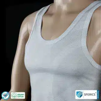 Shielding ANTIWAVE tank-top for men | Protection up to 30 dB against HF electrosmog (mobile phone, WIFI, LTE) | Ideal for electrosensitive people 14 Shielding ANTIWAVE tank-top for men | Protection up to 30 dB against HF electrosmog (mobile phone, WIFI, LTE) | Ideal for electrosensitive people