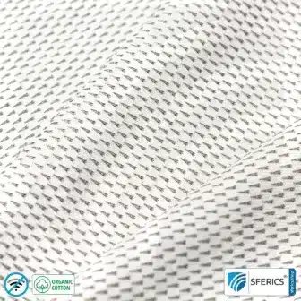 Shielding ANTIWAVE shirt for women | short sleeve | Protection up to 30 dB against HF electrosmog (mobile phone, WIFI, LTE) | Ideal for electrosensitive people 10 Shielding ANTIWAVE cothing | Protection up to 30 dB against HF electrosmog (mobile phone, WIFI, LTE) | Ideal for electrosensitive people.