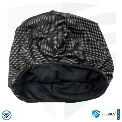 ANTIWAVE shielding cap Beany | protection against electrosmog HF with efficiency up to 99,9 % (cell phone, WIFI, LTE) | 5G ready!