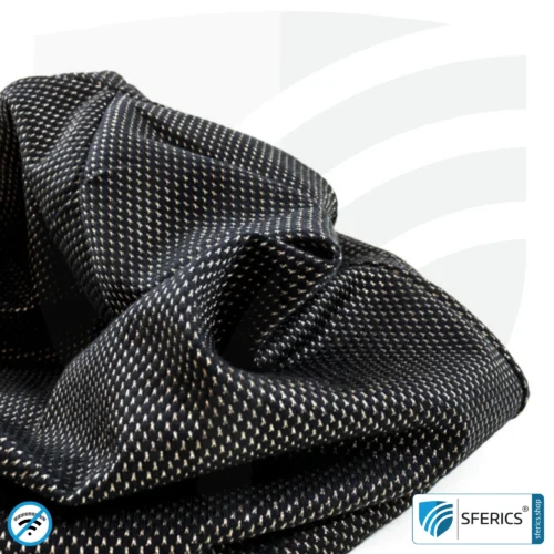 ANTIWAVE shielding cap Beany | protection against electrosmog HF with efficiency up to 99,9 % (cell phone, WIFI, LTE) | 5G ready!