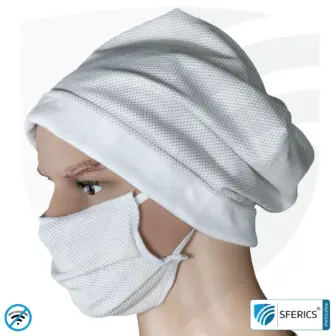 ANTIWAVE shielding cap Beany | protection against electrosmog HF with efficiency up to 99,9 % (cell phone, WIFI, LTE) | 5G ready! 26 ANTIWAVE shielding cap Beany | protection against electrosmog HF with efficiency up to 99,9 % (cell phone, WIFI, LTE) | 5G ready!