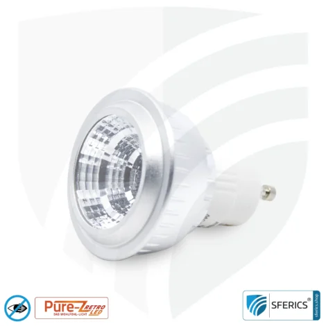 5 watt LED spot Pure-Z-Retro | bright as 40 watts, 380 lumens | CRI over 90 | flicker-free | warm white | GU10